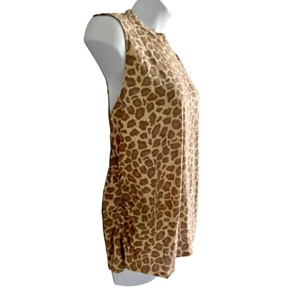 Skinnygirl Jeans Safari Abstract Cheetah Print Sleeveless Top 2X NEW NWT - Picture 3 of 10